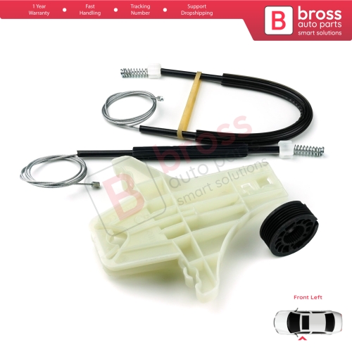 Window Regulator Repair Kit Front Left for VW Amarok MK1 2H 2010-2022 4-Door Pickup 2H0837401
