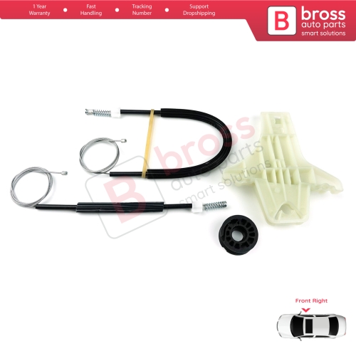 Window Regulator Repair Kit Front Right for VW Amarok MK1 2H 2010-2022 4-Door Pickup 2H0837402
