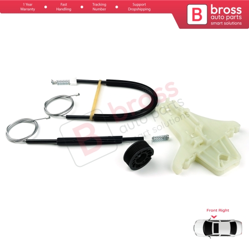 Window Regulator Repair Kit Front Right for VW Amarok MK1 2H 2010-2022 4-Door Pickup 2H0837402