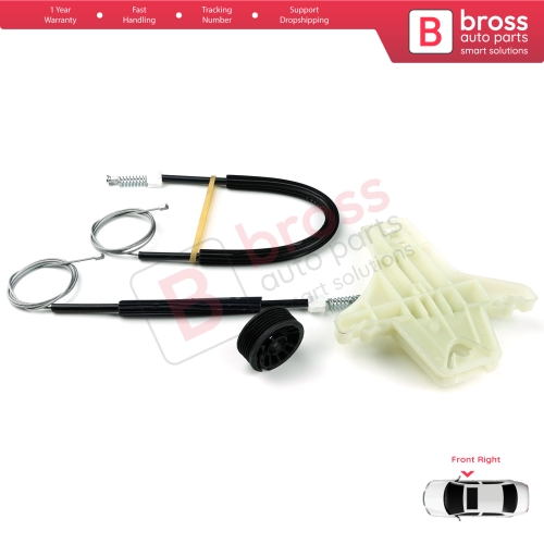 Window Regulator Repair Kit Front Right for VW Amarok MK1 2H 2010-2022 4-Door Pickup 2H0837402