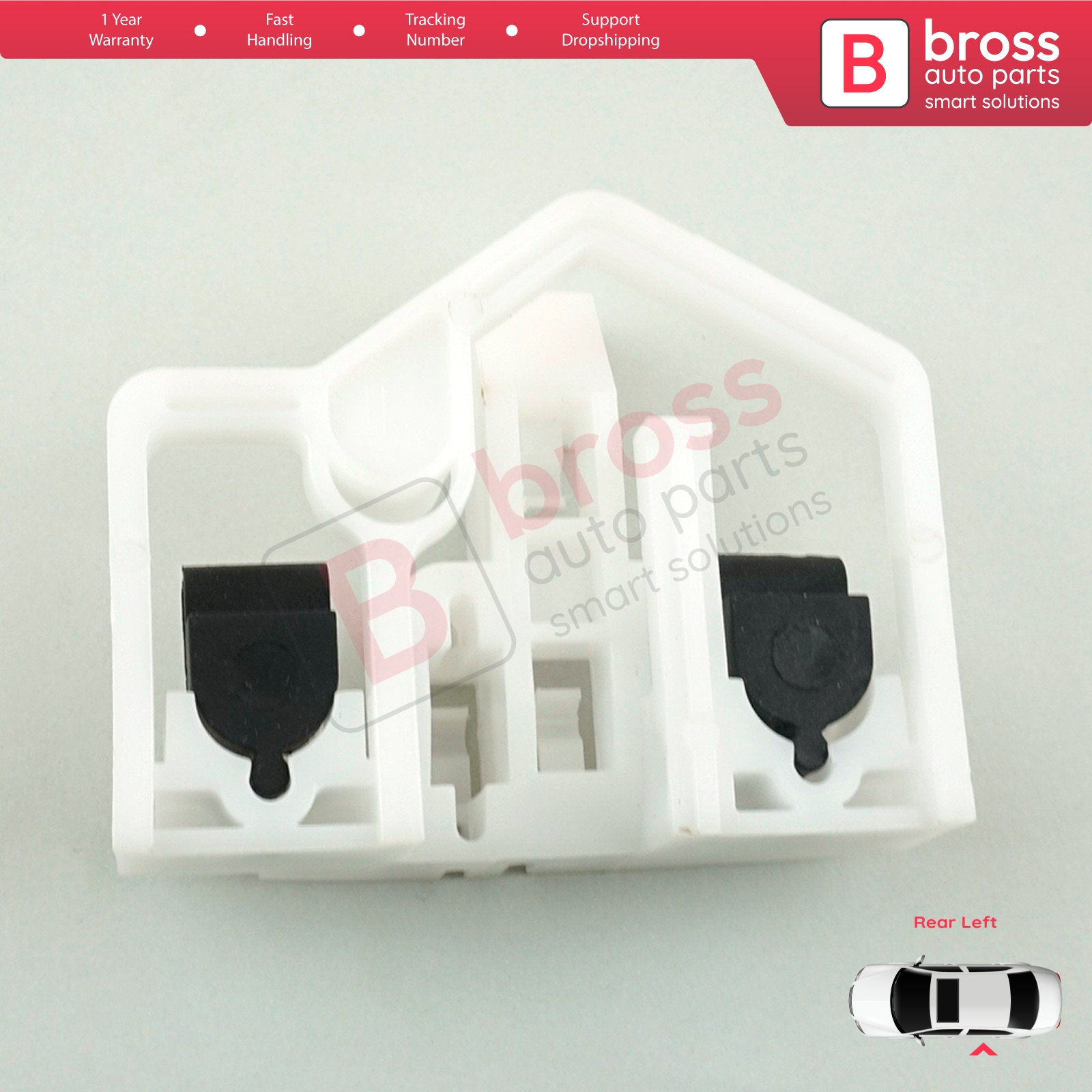 Bross Auto Parts - BWR5087 Power Window Regulator Repair Clips