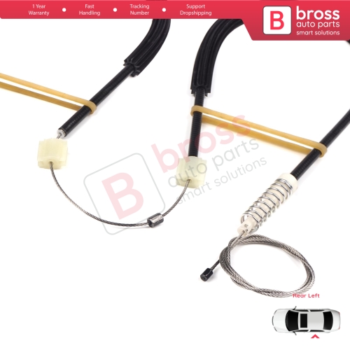  Window Regulator Repair Kit Rear Left for Renault Fluence L3 2009-2024 4-Door Sedan 827210016R