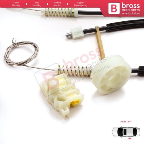 Window Regulator Repair Kit Rear Left for Renault Laguna MK3 X91 BT0/1 KT0/1 2007-2015 5-Door 827010001R
