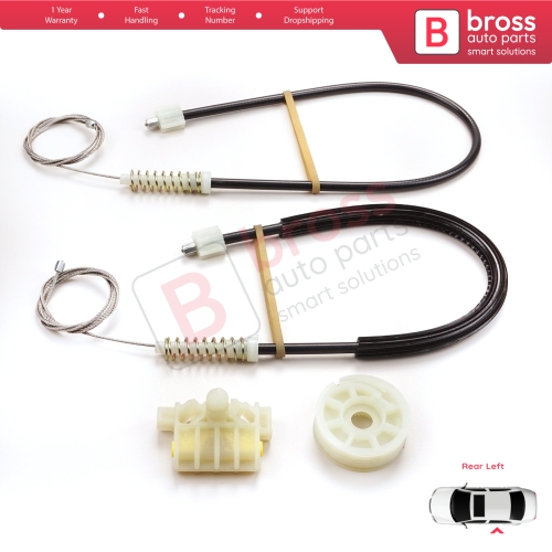 Window Regulator Repair Kit Rear Left for Renault Laguna MK3 X91 BT0/1 KT0/1 2007-2015 5-Door 827010001R