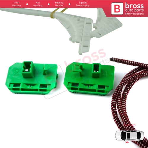 Window Regulator Repair Kit Left for Renault Trucks Premium Kerax Midlum DAF LF 45 55 Volvo FL II FE 1400753