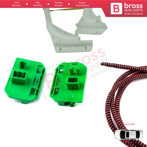 Window Regulator Repair Kit Left for Renault Trucks Premium Kerax Midlum DAF LF 45 55 Volvo FL II FE 1400753