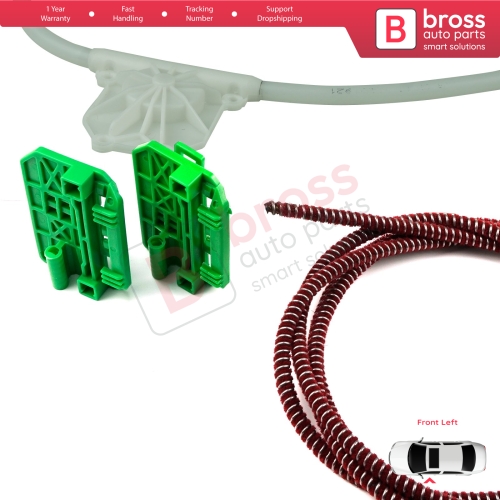 Window Regulator Repair Kit Left for Renault Trucks Premium Kerax Midlum DAF LF 45 55 Volvo FL II FE 1400753