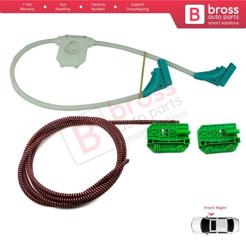 Window Regulator Repair Kit Right for Renault Trucks Premium Kerax Midlum DAF LF 45 55 Volvo FL II FE 1400754
