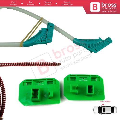 Window Regulator Repair Kit Right for Renault Trucks Premium Kerax Midlum DAF LF 45 55 Volvo FL II FE 1400754