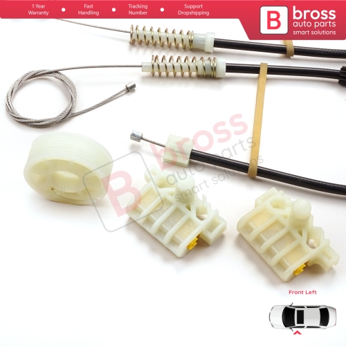 Window Regulator Repair Kit Front Left for Renault Laguna MK3 X91 BT0/1 KT0/1 2007-2015 5-Door 807010002R