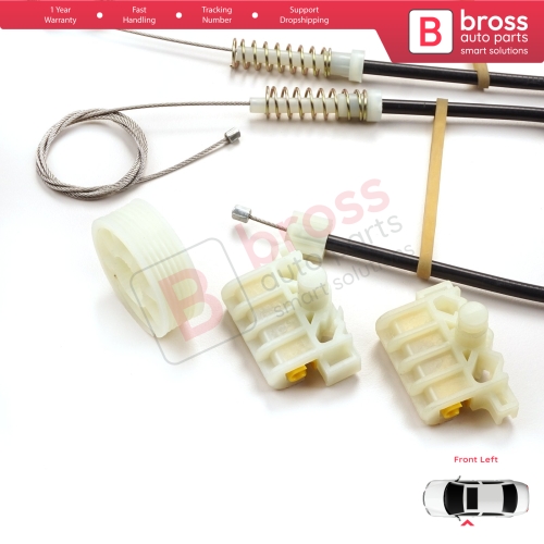 Window Regulator Repair Kit Front Left for Renault Laguna MK3 X91 BT0/1 KT0/1 2007-2015 5-Door 807010002R