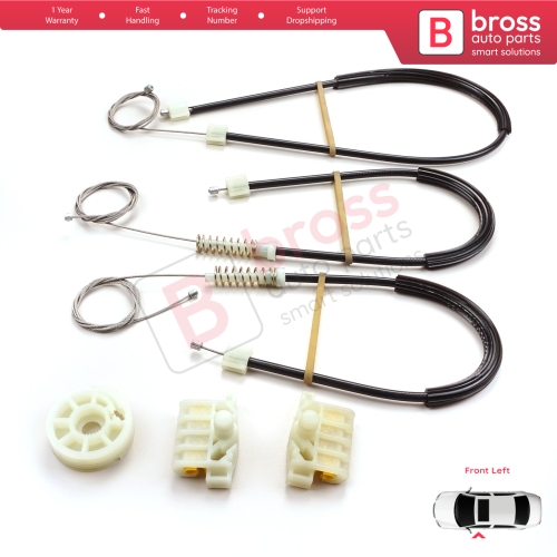 Window Regulator Repair Kit Front Left for Renault Laguna MK3 X91 BT0/1 KT0/1 2007-2015 5-Door 807010002R