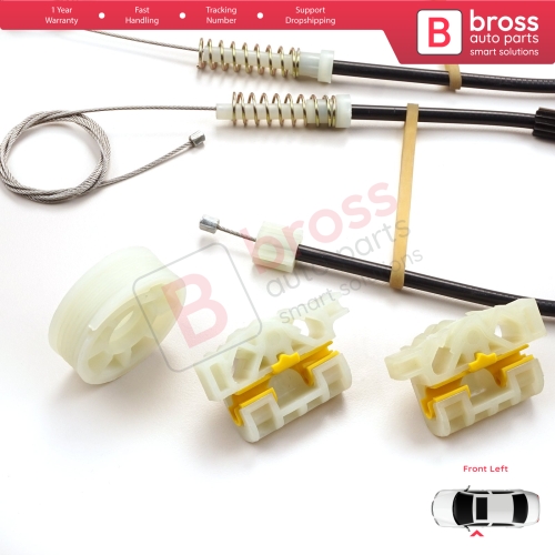 Window Regulator Repair Kit Front Left for Renault Laguna MK3 X91 BT0/1 KT0/1 2007-2015 5-Door 807010002R