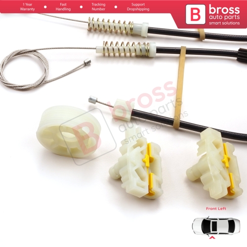 Window Regulator Repair Kit Front Left for Renault Laguna MK3 X91 BT0/1 KT0/1 2007-2015 5-Door 807010002R