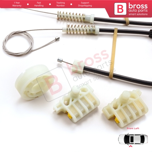 Window Regulator Repair Kit Front Left for Renault Laguna MK3 X91 BT0/1 KT0/1 2007-2015 5-Door 807010002R