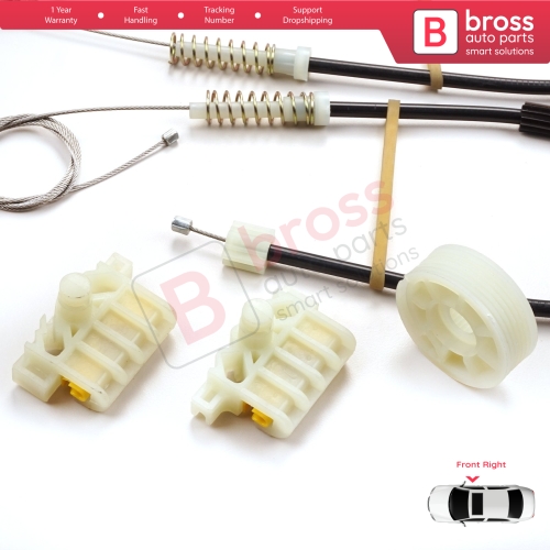 Window Regulator Repair Kit Front Right for Renault Laguna MK3 X91 BT0/1 KT0/1 2007-2015 5-Door 807000002R