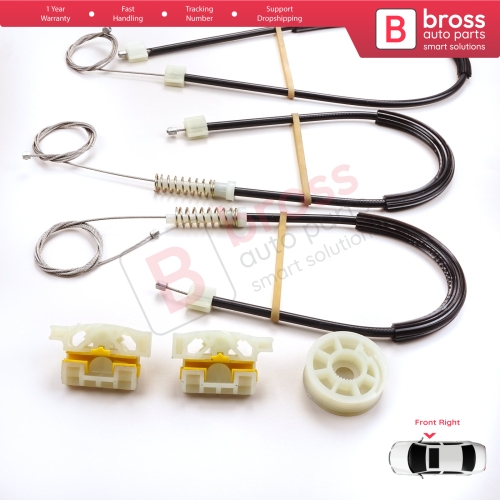 Window Regulator Repair Kit Front Right for Renault Laguna MK3 X91 BT0/1 KT0/1 2007-2015 5-Door 807000002R