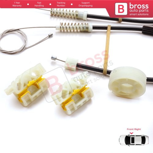 Window Regulator Repair Kit Front Right for Renault Laguna MK3 X91 BT0/1 KT0/1 2007-2015 5-Door 807000002R