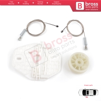 Window Regulator Repair Kit Front Left for Renault Dacia Logan MK1 LS FS KS US 2004-2012 8200901099