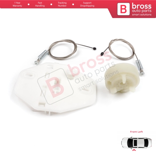 Window Regulator Repair Kit Front Left for Renault Dacia Logan MK1 LS FS KS US 2004-2012 8200901099