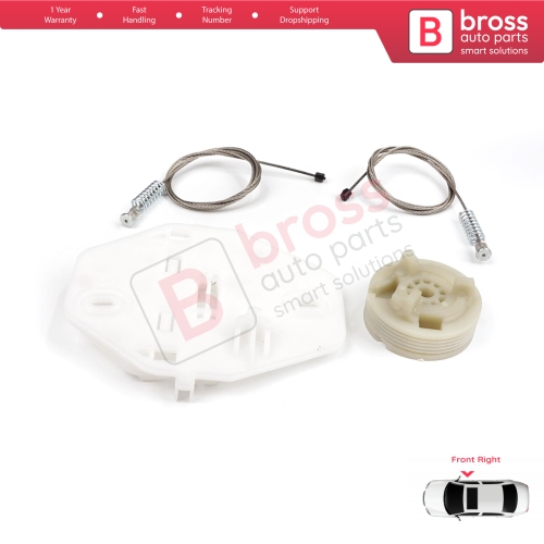 Window Regulator Repair Kit Front Right for Renault Dacia Logan MK1 LS FS KS US 2004-2012 8200901102