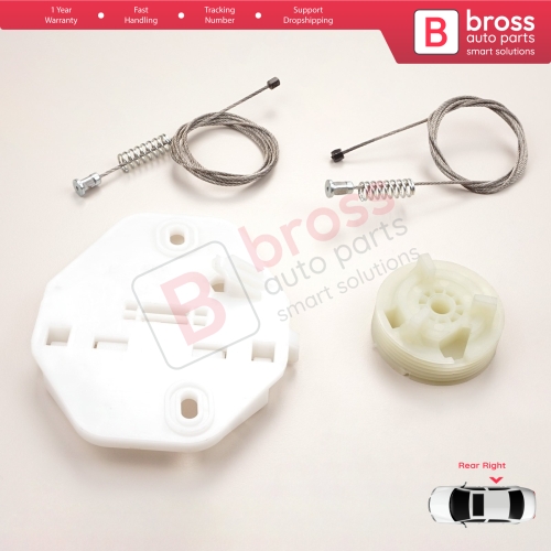 Window Regulator Repair Kit Rear Right Door for Renault Clio MK2 BB CB Thalia MK1 LB Symbol MK1 7700434304