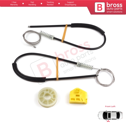 Window Regulator Repair Kit Left Door for Renault Master MK3 Vauxhall Opel Movano B Nissan NV400 X62 Interstar 807210008R