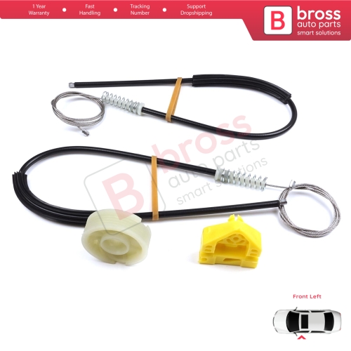 Window Regulator Repair Kit Left Door for Renault Master MK3 Vauxhall Opel Movano B Nissan NV400 X62 Interstar 807210008R