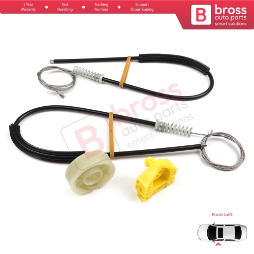 Window Regulator Repair Kit Left Door for Renault Master MK3 Vauxhall Opel Movano B Nissan NV400 X62 Interstar 807210008R