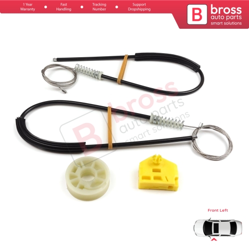 Window Regulator Repair Kit Left Door for Renault Master MK3 Vauxhall Opel Movano B Nissan NV400 X62 Interstar 807210008R
