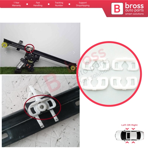 Window Regulator Guide Bracket Fixer Clips for Fiat Linea Ducato Boxer Jumper 3 Abarth Punto 2 3 Alfa 156