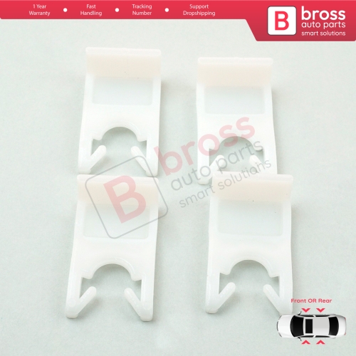 4 Pieces Window Regulator Repair Clamp Clips Type3