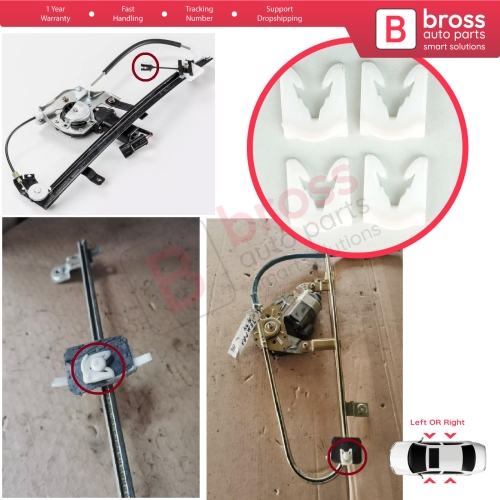 Window Regulator Guide Bracket Fixer Clips for Fiat Tempra 159 Tipo 160 Alfa Romeo 155 7595321 7595322