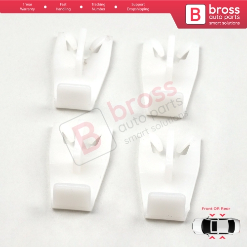 Window Regulator Guide Bracket Fixer Clips for Renault 19 X53 B/C53 D53 L53 S53 1988-2003 7700784690