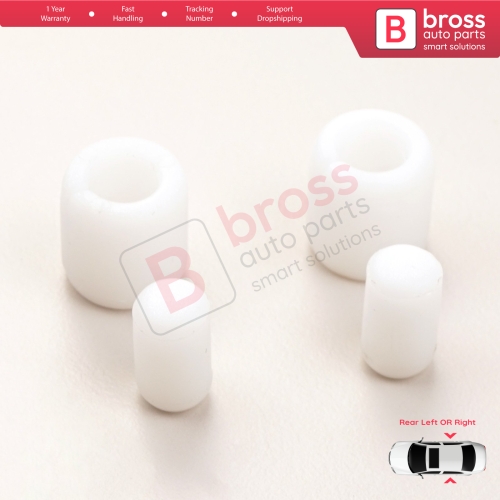 2 Sets Rear Movable Glass Pin Peg Dowel Spacer Retaining Clips 6N0839511 22687062 for VW Skoda Seat Audi Ford Lincoln Jaguar