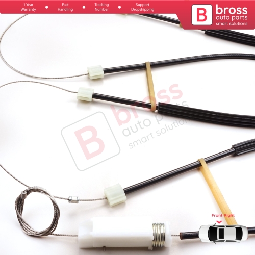 Window Regulator Repair Kit Right for Audi TT TTS TTRS MK3 8S FV 2014-2024 2-Door 8S0837462