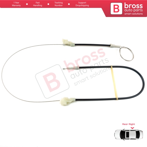 MANUAL Window Regulator Repair Set Rear Right Door for Land Rover Freelander MK1 L314 LN 1997-2006 3/5 Door ALR8178