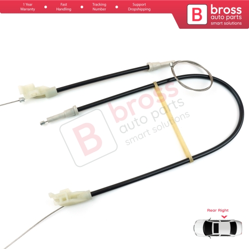 MANUAL Window Regulator Repair Set Rear Right Door for Land Rover Freelander MK1 L314 LN 1997-2006 3/5 Door ALR8178