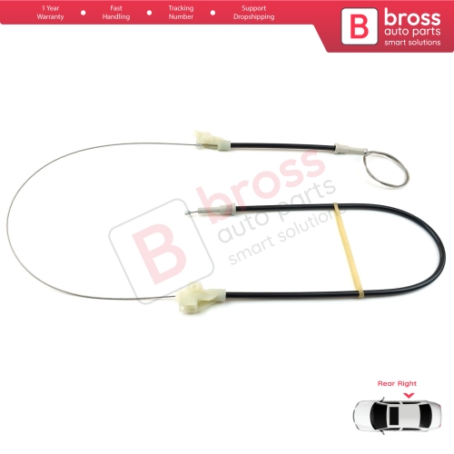 MANUAL Window Regulator Repair Set Rear Right Door for Land Rover Freelander MK1 L314 LN 1997-2006 3/5 Door ALR8178