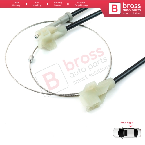 MANUAL Window Regulator Repair Set Rear Right Door for Land Rover Freelander MK1 L314 LN 1997-2006 3/5 Door ALR8178