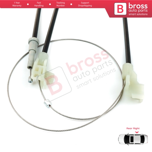 MANUAL Window Regulator Repair Set Rear Right Door for Land Rover Freelander MK1 L314 LN 1997-2006 3/5 Door ALR8178