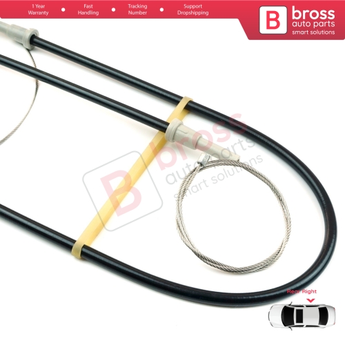 MANUAL Window Regulator Repair Set Rear Right Door for Land Rover Freelander MK1 L314 LN 1997-2006 3/5 Door ALR8178