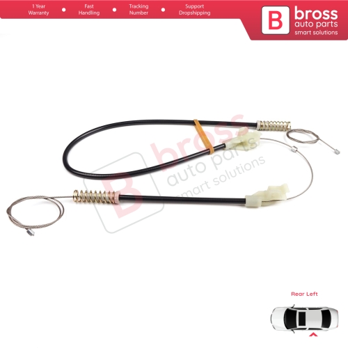 MANUAL Window Regulator Repair Set Rear Left Door for Land Rover Freelander MK1 L314 LN 1997-2006 3/5 Door ALR8179