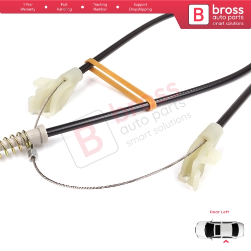 MANUAL Window Regulator Repair Set Rear Left Door for Land Rover Freelander MK1 L314 LN 1997-2006 3/5 Door ALR8179