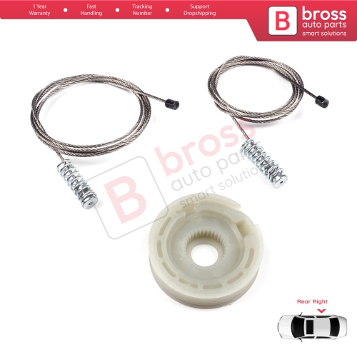 Window Regulator Repair Kit Rear Right Door for Ford Focus MK1 4/5 Door Hatchback Sedan Estate Wagon 1143004