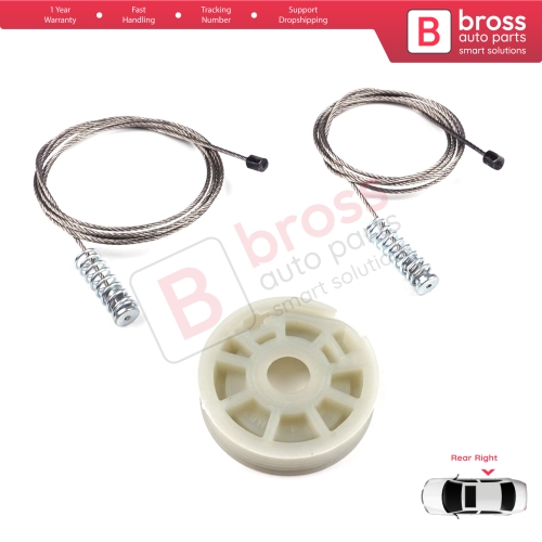 Window Regulator Repair Kit Rear Right Door for Ford Focus MK1 4/5 Door Hatchback Sedan Estate Wagon 1143004