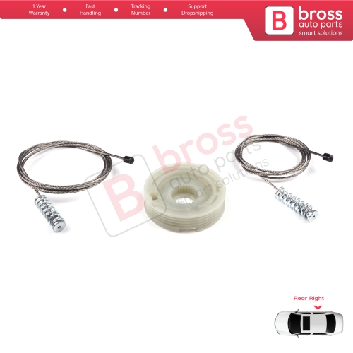 Window Regulator Repair Kit Rear Right Door for Ford Focus MK1 4/5 Door Hatchback Sedan Estate Wagon 1143004