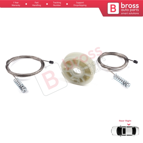 Window Regulator Repair Kit Rear Right Door for Ford Focus MK1 4/5 Door Hatchback Sedan Estate Wagon 1143004
