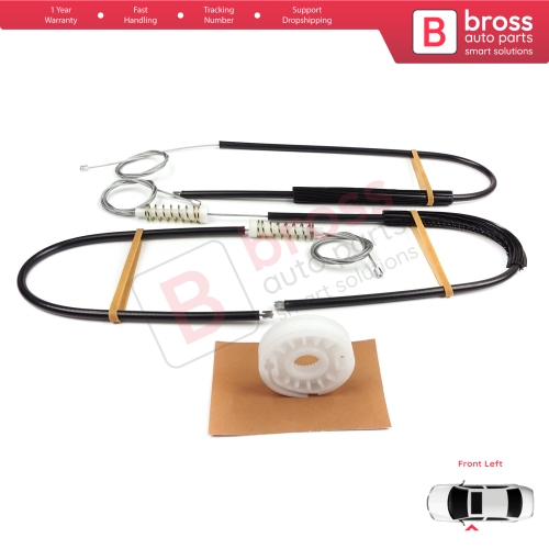 Window Regulator Repair Kit Front Left for Audi A8 S8 Quattro MK2 D3 4E 4E2 4E8 2002-2010 4E0837461B