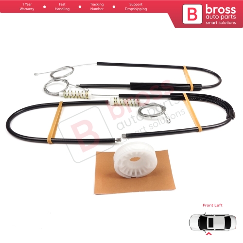 Window Regulator Repair Kit Front Left for Audi A8 S8 Quattro MK2 D3 4E 4E2 4E8 2002-2010 4E0837461B